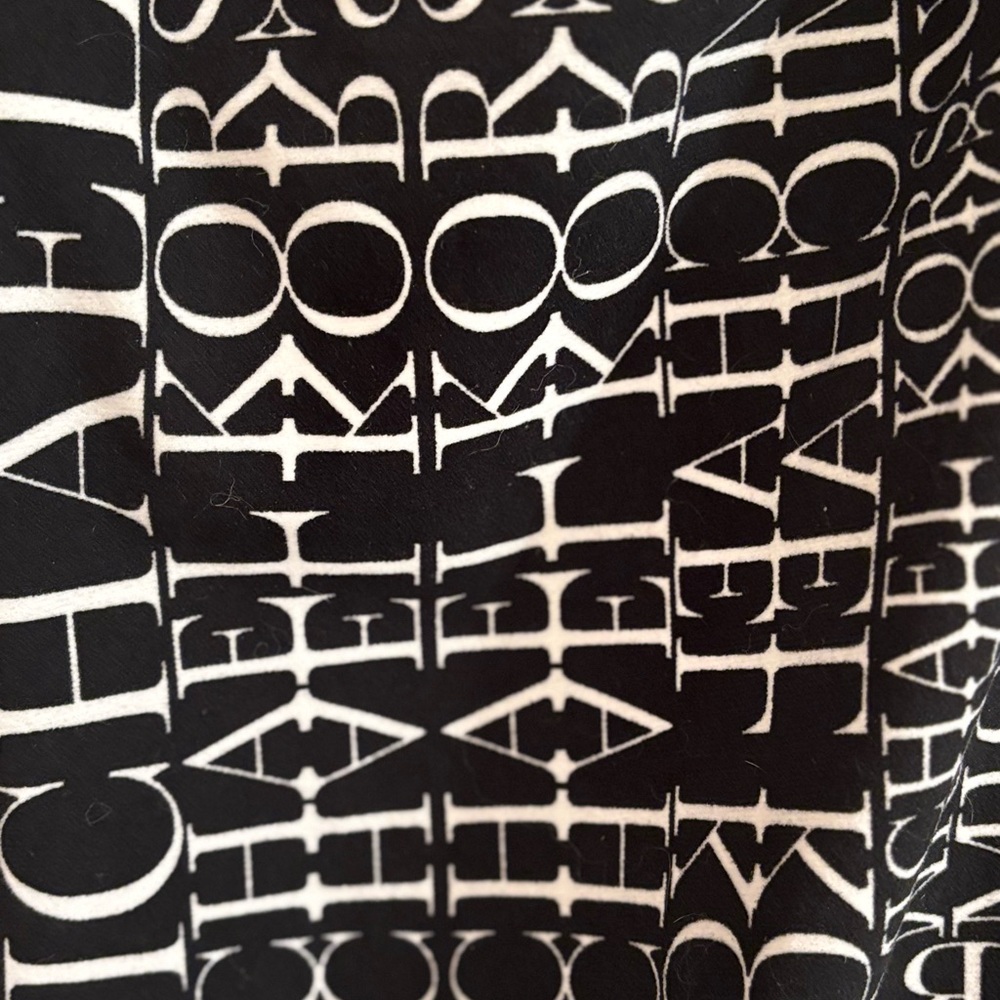 Michael Kors Men’s Black and White Logo Pajama Pants - Picture 2 of 5